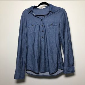 🌿 Anthropologie | Eden + Olivia  Roll Up Shirt